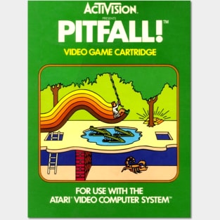 Classic 8-Bit Video Game Box Art - Pitfall! Posters and Art